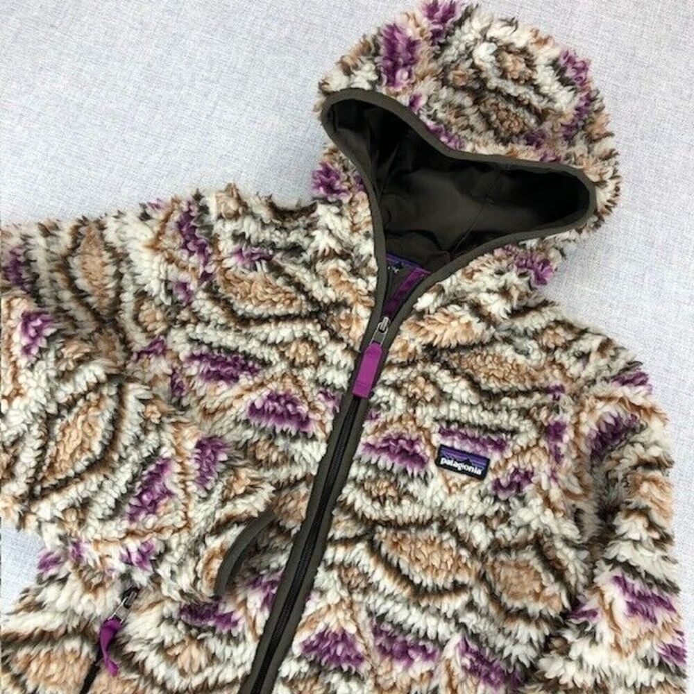 Patagonia Retro-X Deep Pile Cardigan Hooded Full Zip XS Jacket Fleece Aiyana